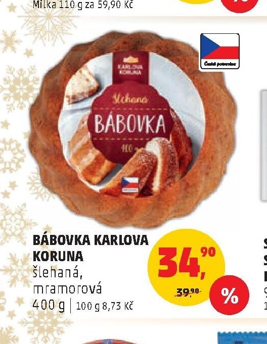 Bábovka Karlova Koruna