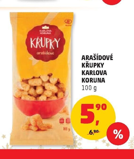 Arašídové křupky Karlova Koruna