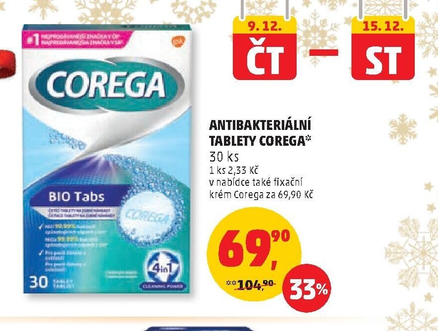 Antibakteriální tablety Corega