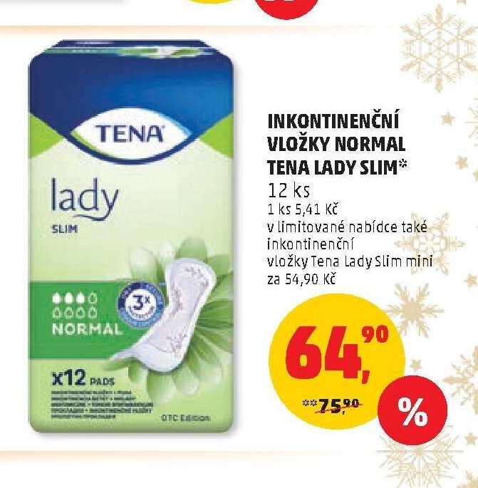 Inkontinenční vložky Normal Tena Lady Slim