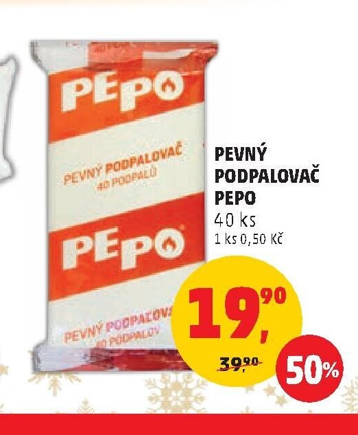 PEVNÝ PODPALOVAČ PEPO