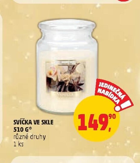 Svíčka ve skle 510 g