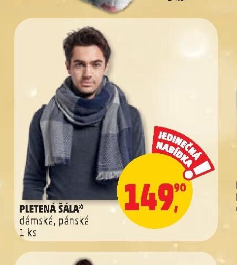 PLETENÁ ŠÁLA dámská, pánská