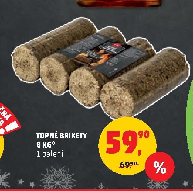 Topné brikety 8 kg