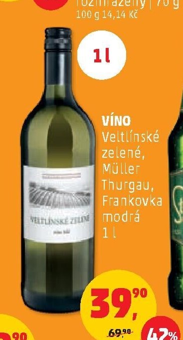 VÍNO Veltlínské zelené, Müller Thurgau, Frankovka modrá