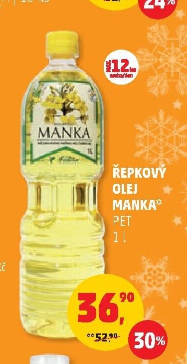 ŘEPKOVÝ OLEJ MANKA