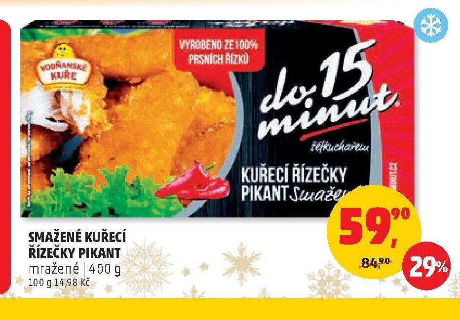 Smažené kuřecí řízečky pikant