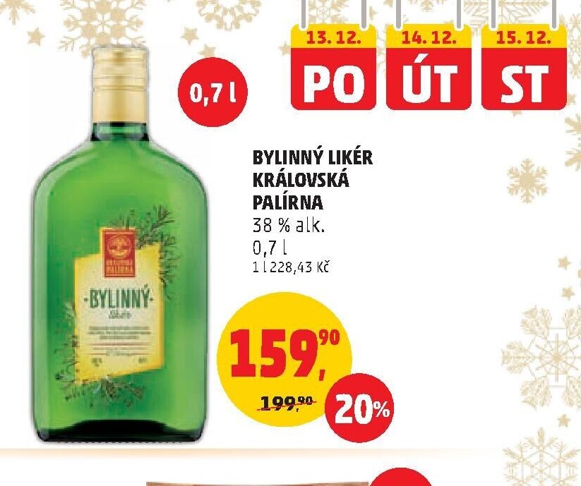 Bylinný likér Královská palírna