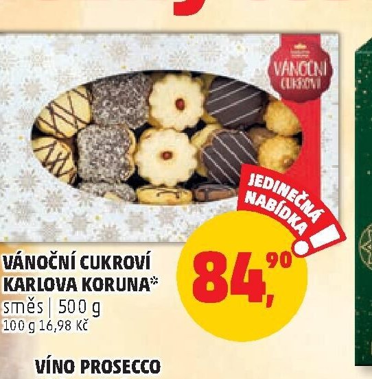 VÁNOČNÍ CUKROVÍ KARLOVA KORUNA