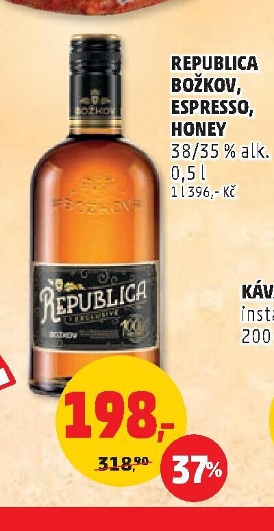 REPUBLICA BOŽKOV, ESPRESSO, HONEY