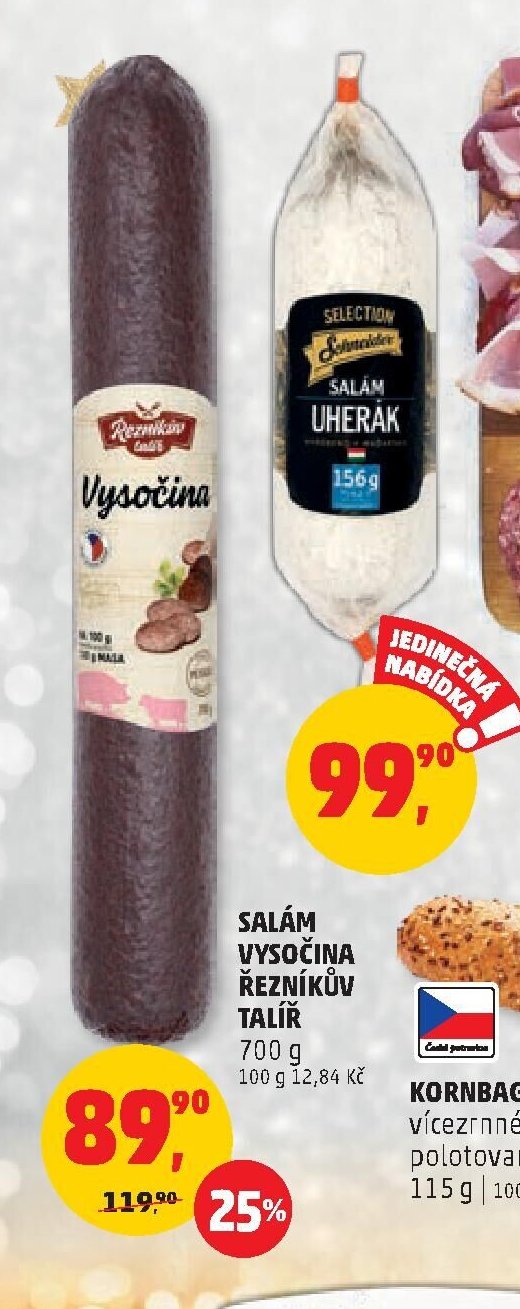 Salám Vysočina Řezníkův talíř