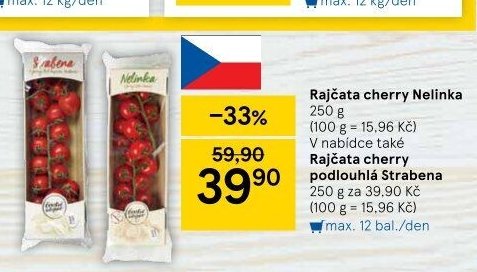 Rajčata cherry Nelinka / Strabena