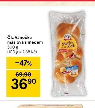 Ölz Vánočka máslová s medem