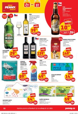 akční leták Penny Market 9.12.2021-15.12.2021