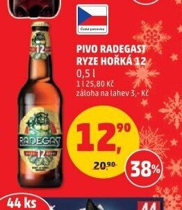 PIVO RADEGAST RYZE HOŘKÁ 12