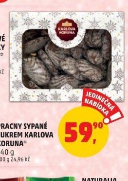 Pracny sypané cukrem Karlova Koruna
