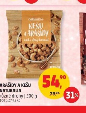 Arašídy a kešu Naturalia