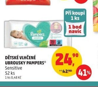 Dětské vlhčené ubrousky Pampers