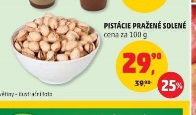 PISTÁCIE PRAŽENÉ SOLENÉ