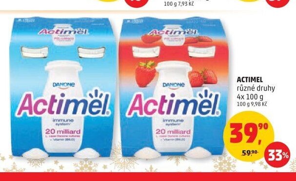 ACTIMEL různé druhy 4x 100 g
