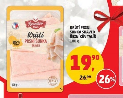 Krůtí prsní šunka shaved Řezníkův talíř 100 g