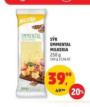 Sýr Emmental Milkeria 250 g