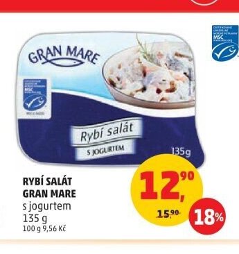 Rybí salát Gran Mare s jogurtem 135 g