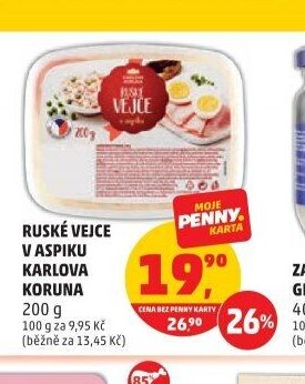 RUSKÉ VEJCE V ASPIKU KARLOVA KORUNA