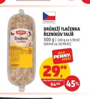 DRŮBEŽÍ TLAČENKA ŘEZNÍKŮV TALÍŘ