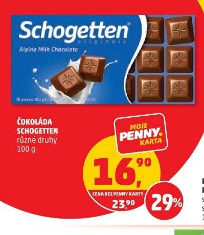 Čokoláda Schogetten