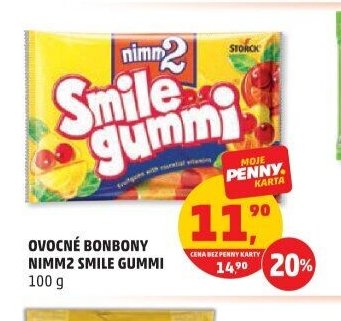 Ovocné bonbony Nimm2 Smile Gummi