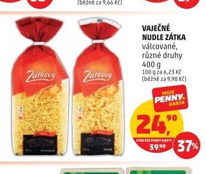 Vaječné nudle Zátka