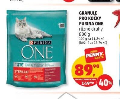 Granule pro kočky Purina One různé druhy 800 g
