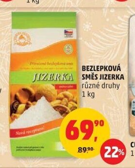 Bezlepková směs Jizerka různé druhy 1 kg