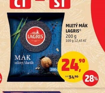 Mletý mák Lagris 200 g
