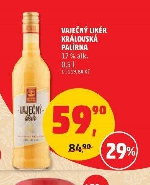 Vaječný likér Královská palírna 0,5 l