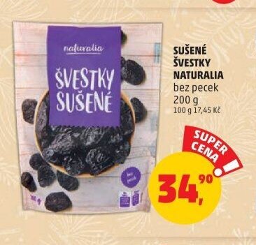 Sušené švestky Naturalia 200 g