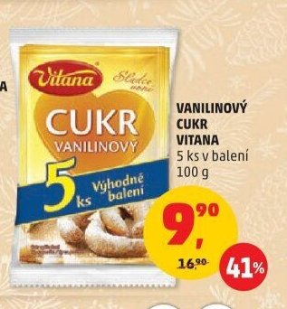 Vanilinový cukr Vitana 5 ks v balení