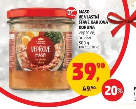 Maso ve vlastní šťávě Karlova Koruna