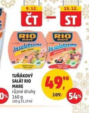 Tuňákový salát Rio Mare