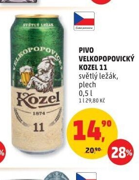 Pivo Velkopopovický Kozel 11