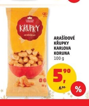 Arašídové křupky Karlova Koruna