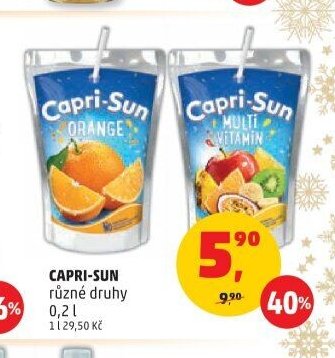 Capri-Sun různé druhy
