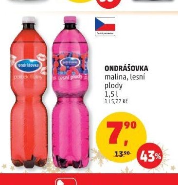 Ondrášovka malina, lesní plody