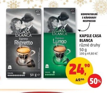 Kapsle Casa Blanca