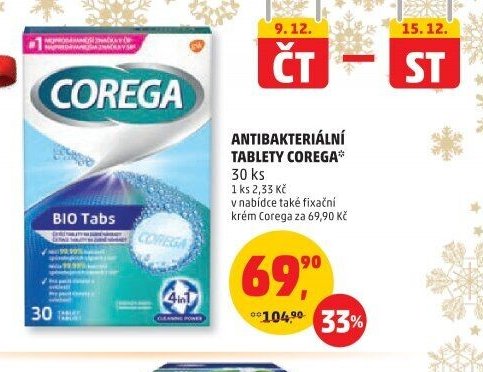 Antibakteriální tablety Corega