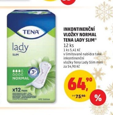 Inkontinenční vložky Normal Tena Lady Slim