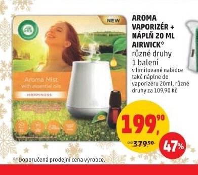 AROMA VAPORIZÉR + NÁPLŇ 20 ML AIRWICK