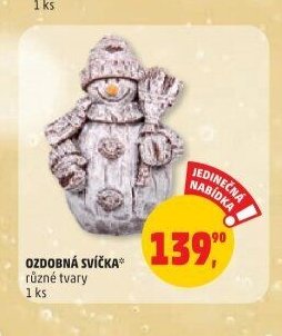 OZDOBNÁ SVÍČKA různé tvary