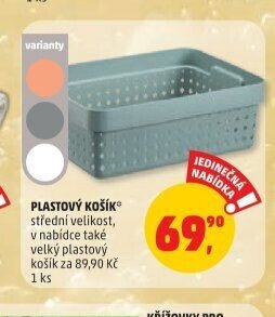 PLASTOVÝ KOŠÍK střední velikost